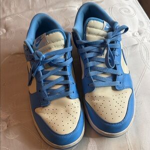 Nike Sky Blue and Cream Low-Top Sneakers